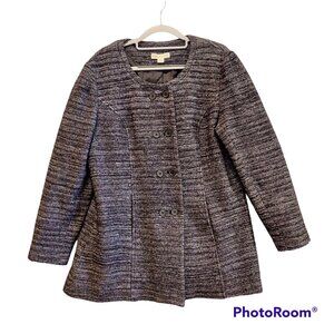 Coldwater Creek Wool Double Breasted Jacket Size L Bust 41 lined career casual